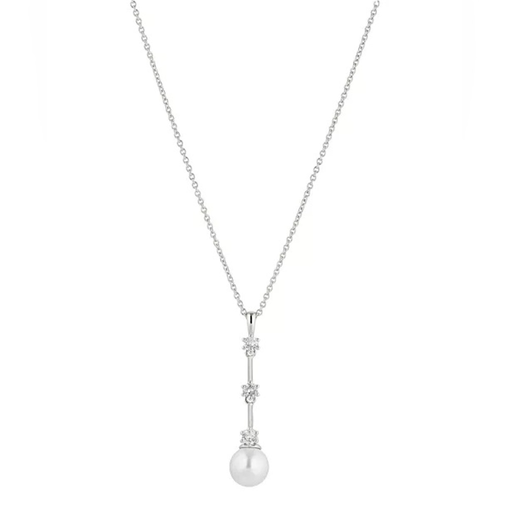 Elliot Danori Cubic Zirconia Imitation Pearl Y-Necklace
